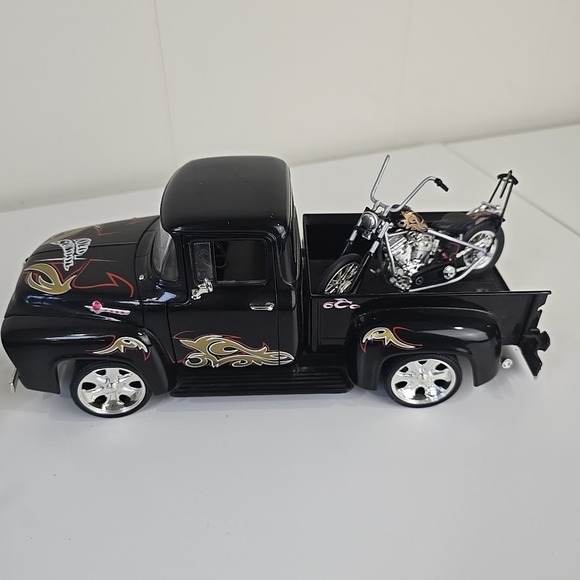 2005 OCC Old School Cody Project Diecast Lot ERTL Ford Truck & 2 Chopper Bikes - Picture 4 of 14